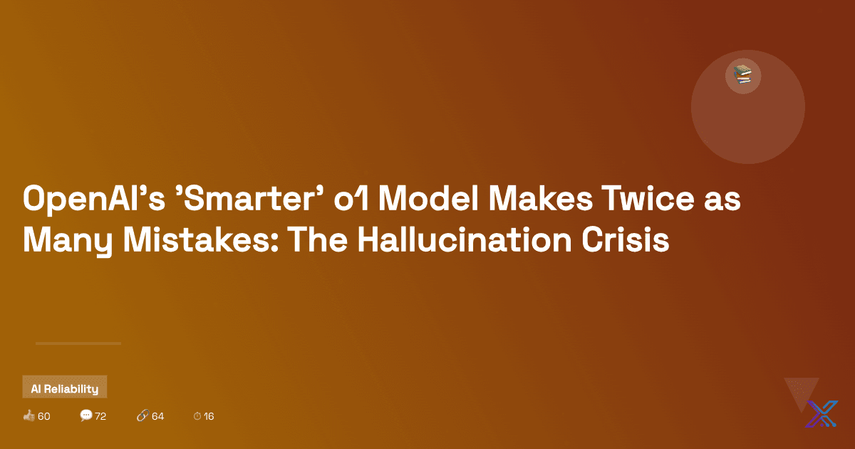 OpenAI's 'Smarter' o1 Model Makes Twice as Many Mistakes: The Hallucination Crisis